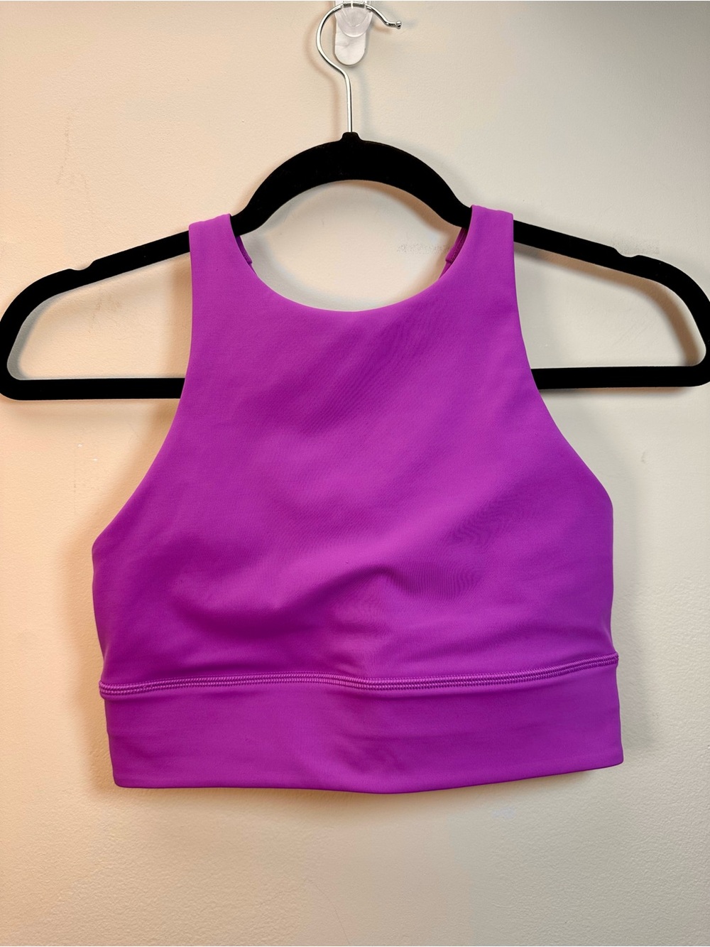 Lululemon Energy High-Neck Longline Tough Bra B-D Cups, Moonlit Magenta, 6 - Picture 6 of 16